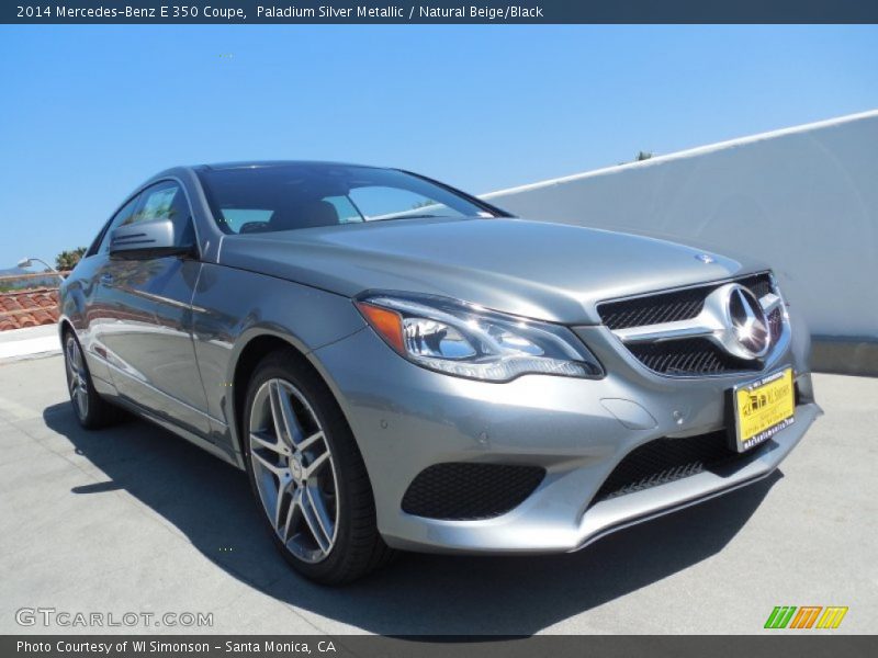 Paladium Silver Metallic / Natural Beige/Black 2014 Mercedes-Benz E 350 Coupe