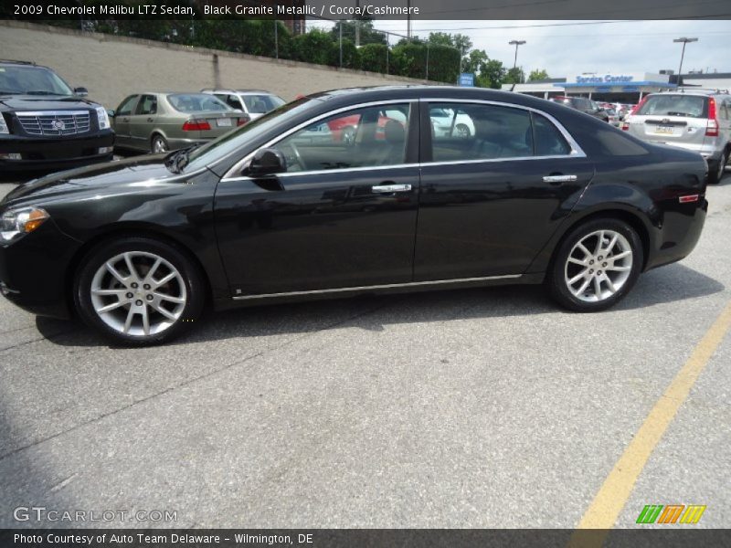 Black Granite Metallic / Cocoa/Cashmere 2009 Chevrolet Malibu LTZ Sedan