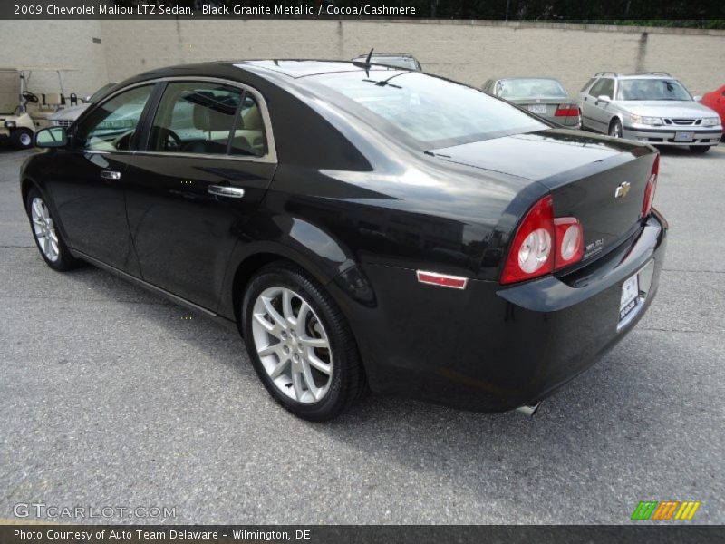 Black Granite Metallic / Cocoa/Cashmere 2009 Chevrolet Malibu LTZ Sedan