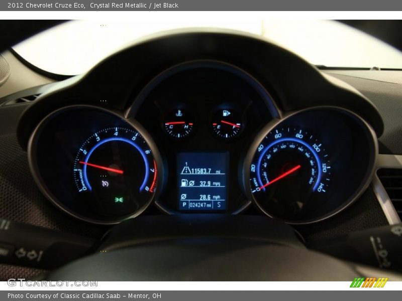 Crystal Red Metallic / Jet Black 2012 Chevrolet Cruze Eco
