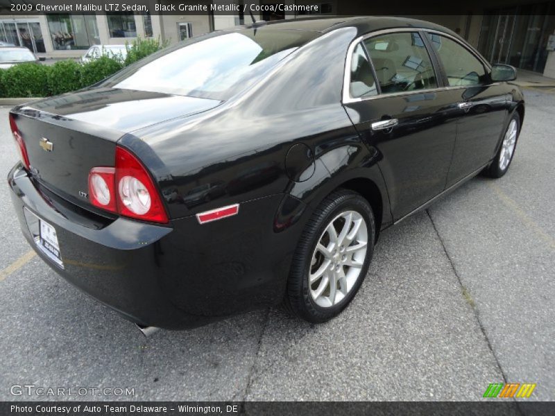 Black Granite Metallic / Cocoa/Cashmere 2009 Chevrolet Malibu LTZ Sedan