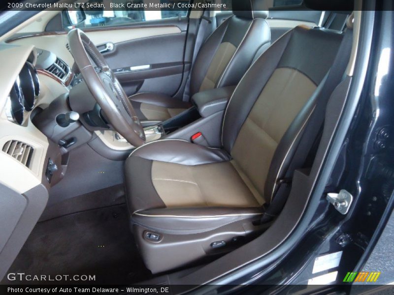 Black Granite Metallic / Cocoa/Cashmere 2009 Chevrolet Malibu LTZ Sedan