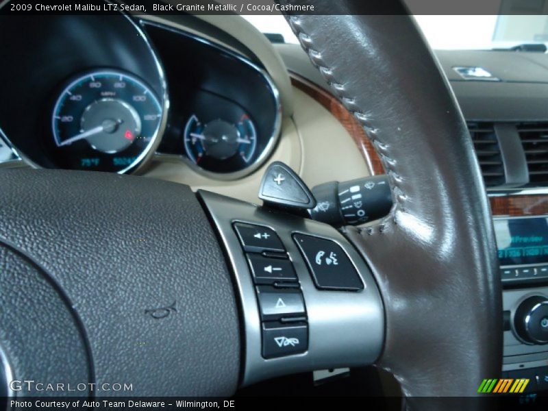 Black Granite Metallic / Cocoa/Cashmere 2009 Chevrolet Malibu LTZ Sedan