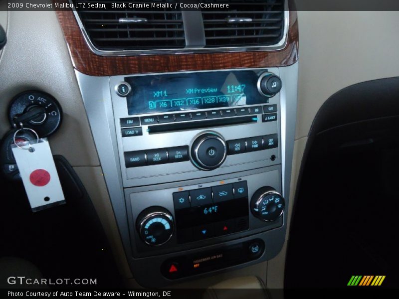 Black Granite Metallic / Cocoa/Cashmere 2009 Chevrolet Malibu LTZ Sedan