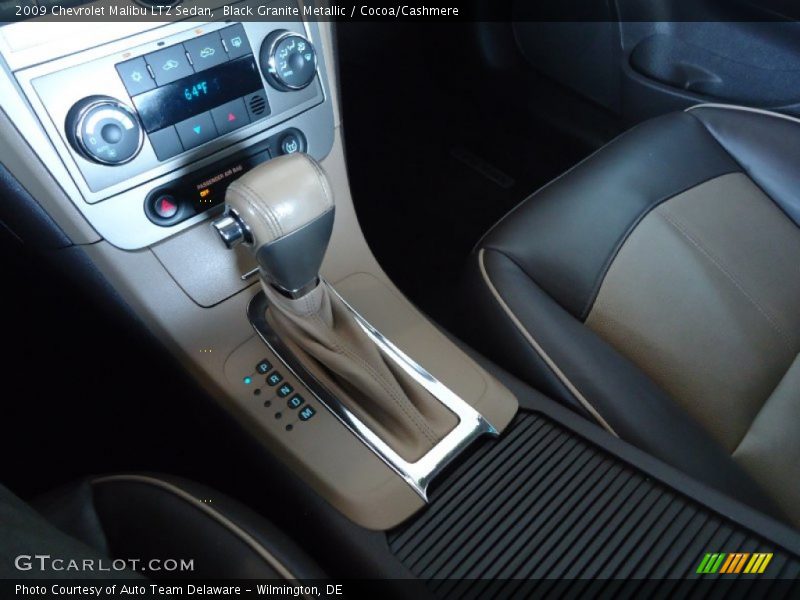 Black Granite Metallic / Cocoa/Cashmere 2009 Chevrolet Malibu LTZ Sedan