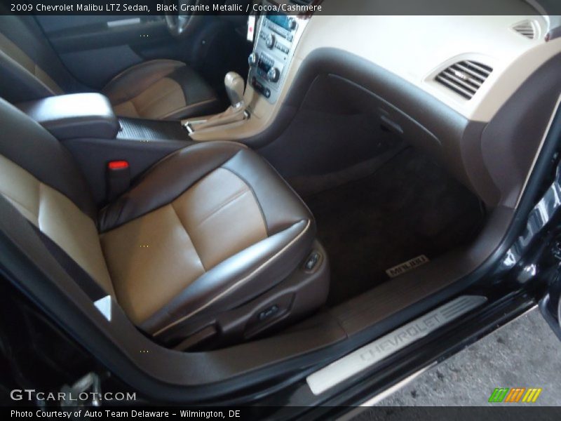 Black Granite Metallic / Cocoa/Cashmere 2009 Chevrolet Malibu LTZ Sedan