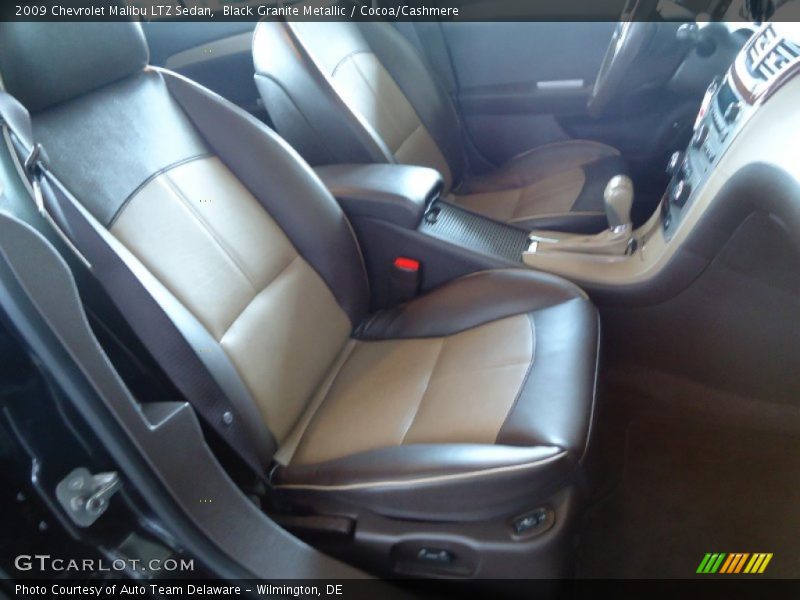 Black Granite Metallic / Cocoa/Cashmere 2009 Chevrolet Malibu LTZ Sedan