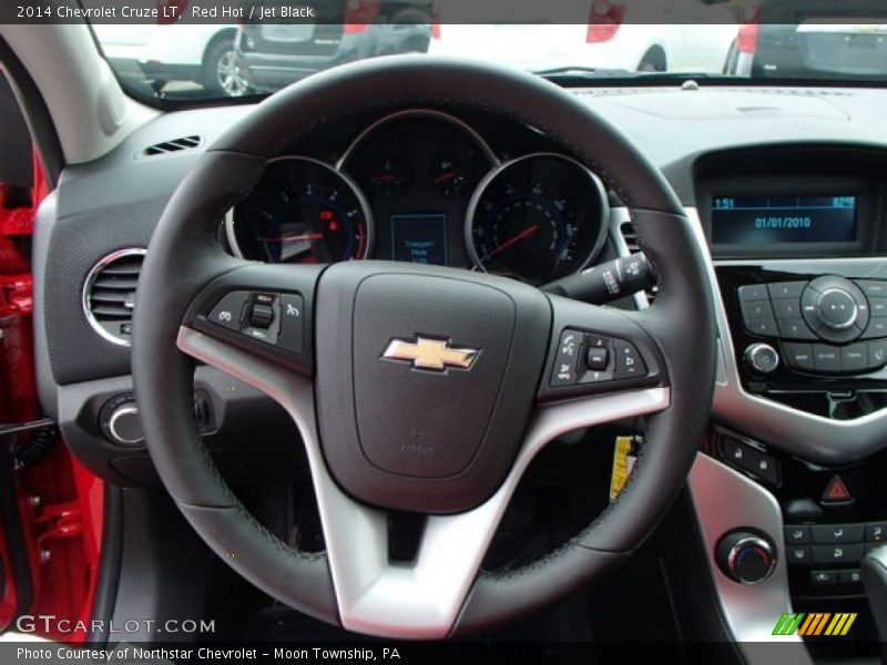 Red Hot / Jet Black 2014 Chevrolet Cruze LT