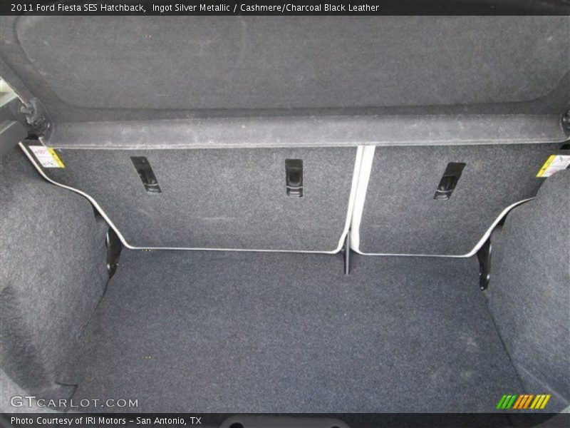 Ingot Silver Metallic / Cashmere/Charcoal Black Leather 2011 Ford Fiesta SES Hatchback