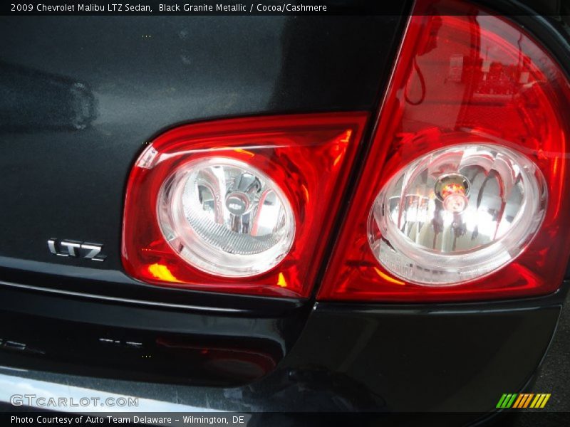 Black Granite Metallic / Cocoa/Cashmere 2009 Chevrolet Malibu LTZ Sedan