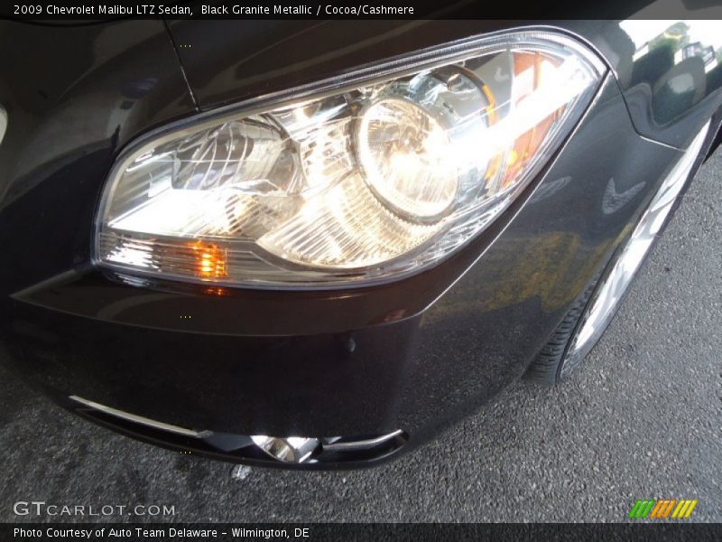 Black Granite Metallic / Cocoa/Cashmere 2009 Chevrolet Malibu LTZ Sedan
