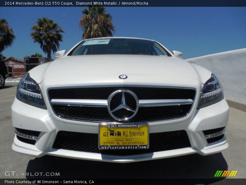 Diamond White Metallic / Almond/Mocha 2014 Mercedes-Benz CLS 550 Coupe