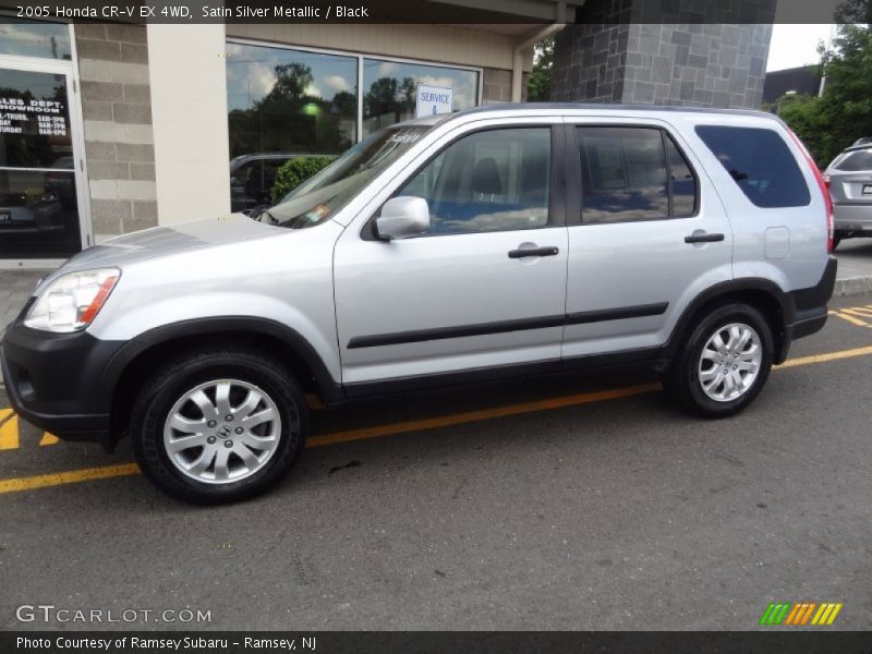 Satin Silver Metallic / Black 2005 Honda CR-V EX 4WD