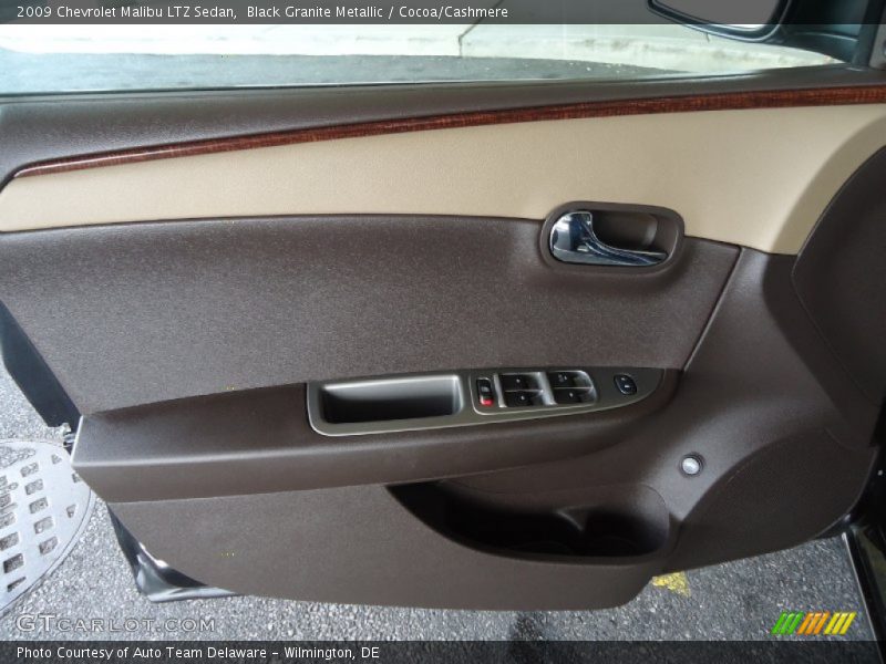 Black Granite Metallic / Cocoa/Cashmere 2009 Chevrolet Malibu LTZ Sedan