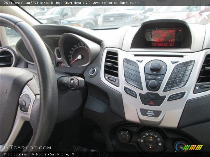 Ingot Silver Metallic / Cashmere/Charcoal Black Leather 2011 Ford Fiesta SES Hatchback