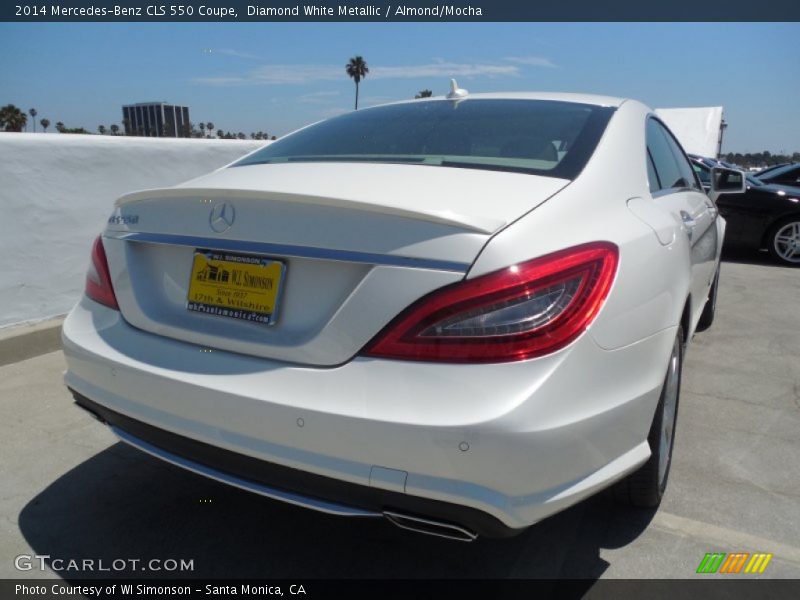 Diamond White Metallic / Almond/Mocha 2014 Mercedes-Benz CLS 550 Coupe