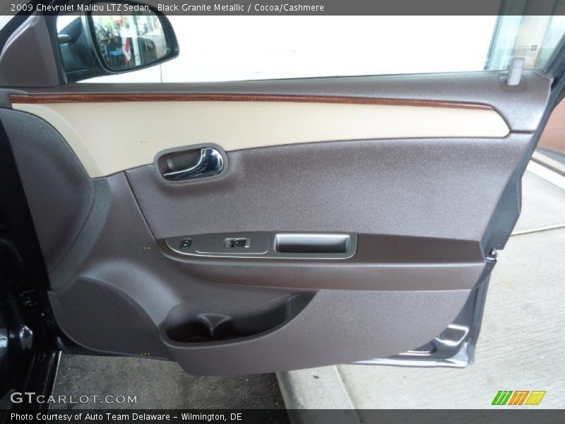 Black Granite Metallic / Cocoa/Cashmere 2009 Chevrolet Malibu LTZ Sedan