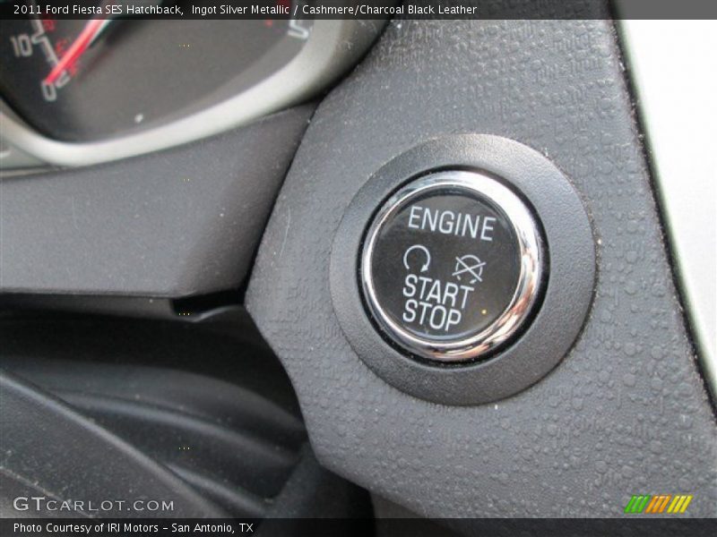 Ingot Silver Metallic / Cashmere/Charcoal Black Leather 2011 Ford Fiesta SES Hatchback