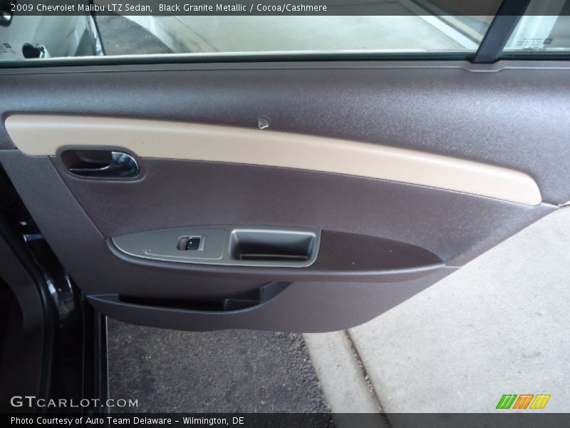 Black Granite Metallic / Cocoa/Cashmere 2009 Chevrolet Malibu LTZ Sedan