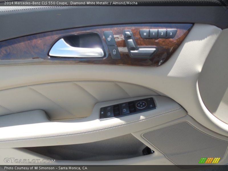 Diamond White Metallic / Almond/Mocha 2014 Mercedes-Benz CLS 550 Coupe