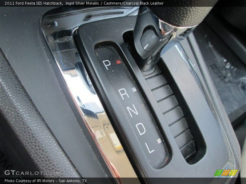 Ingot Silver Metallic / Cashmere/Charcoal Black Leather 2011 Ford Fiesta SES Hatchback