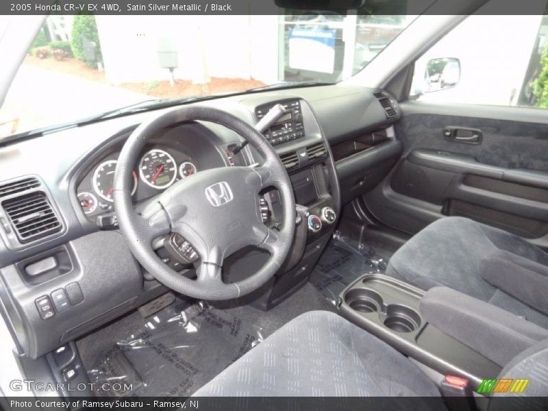 Satin Silver Metallic / Black 2005 Honda CR-V EX 4WD