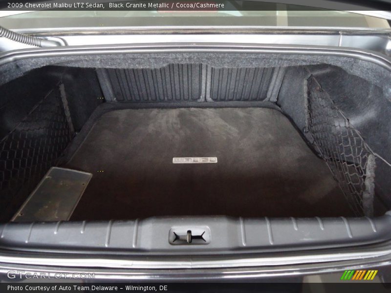 Black Granite Metallic / Cocoa/Cashmere 2009 Chevrolet Malibu LTZ Sedan