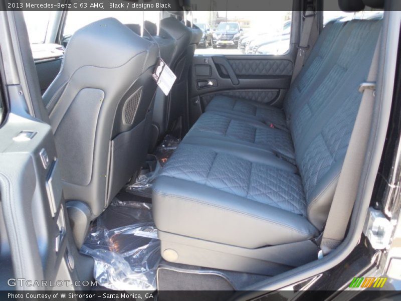 Rear Seat of 2013 G 63 AMG
