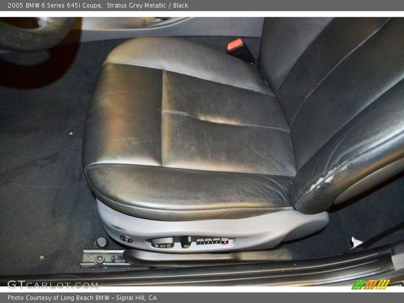 Stratus Grey Metallic / Black 2005 BMW 6 Series 645i Coupe