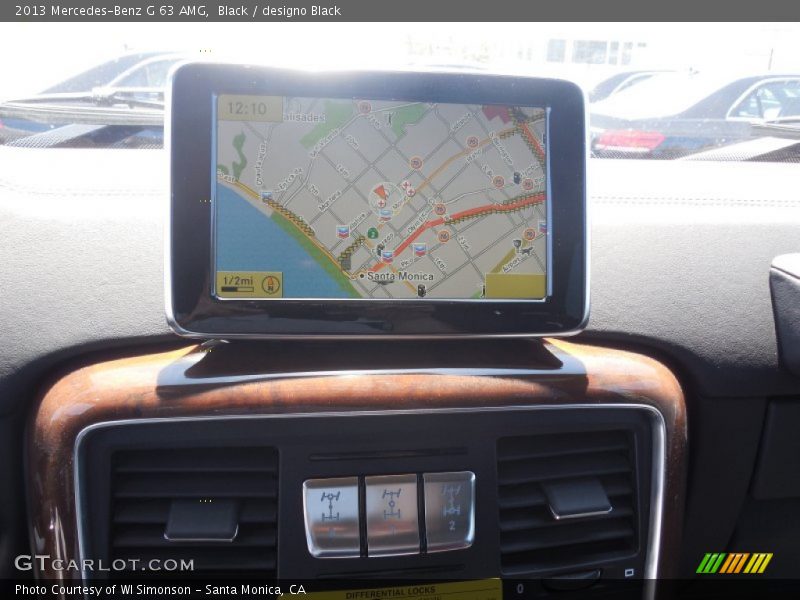 Navigation of 2013 G 63 AMG