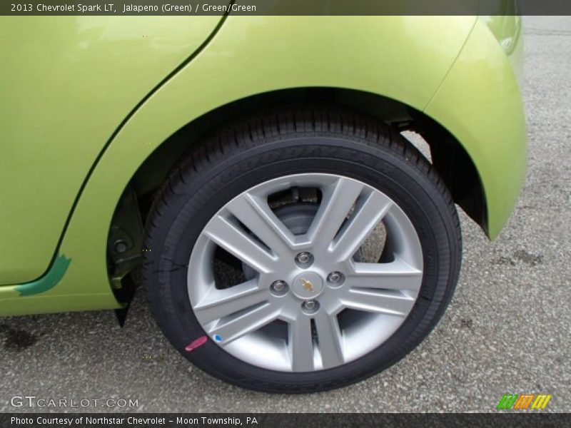 Jalapeno (Green) / Green/Green 2013 Chevrolet Spark LT