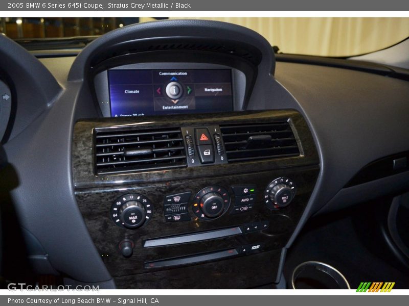 Stratus Grey Metallic / Black 2005 BMW 6 Series 645i Coupe
