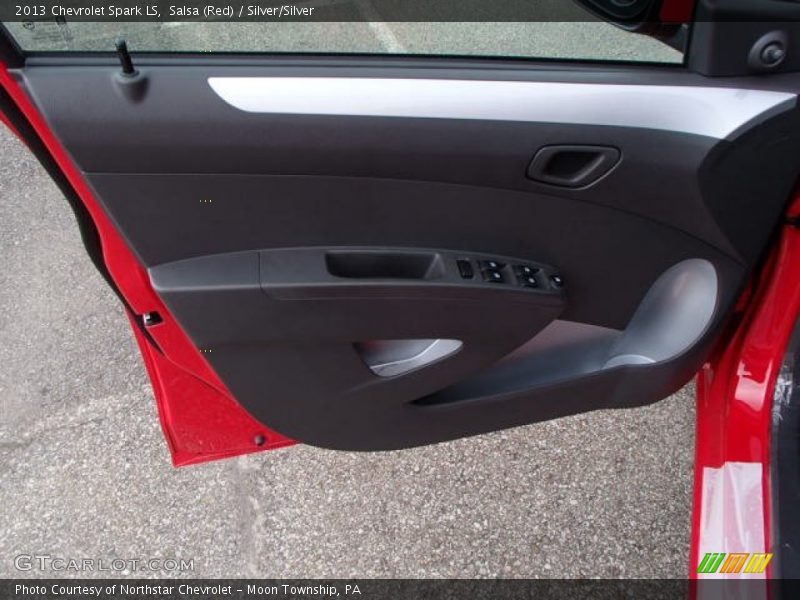 Salsa (Red) / Silver/Silver 2013 Chevrolet Spark LS