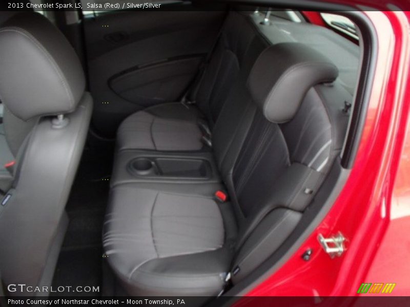 Salsa (Red) / Silver/Silver 2013 Chevrolet Spark LS