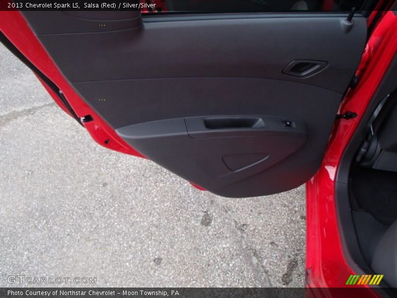 Salsa (Red) / Silver/Silver 2013 Chevrolet Spark LS