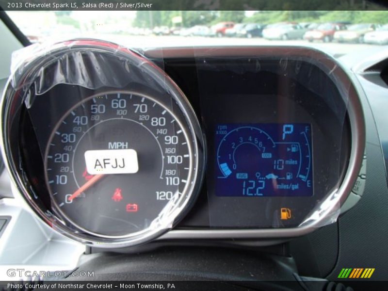 Salsa (Red) / Silver/Silver 2013 Chevrolet Spark LS