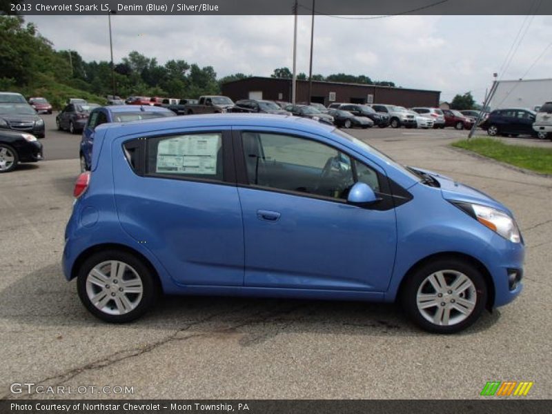 Denim (Blue) / Silver/Blue 2013 Chevrolet Spark LS