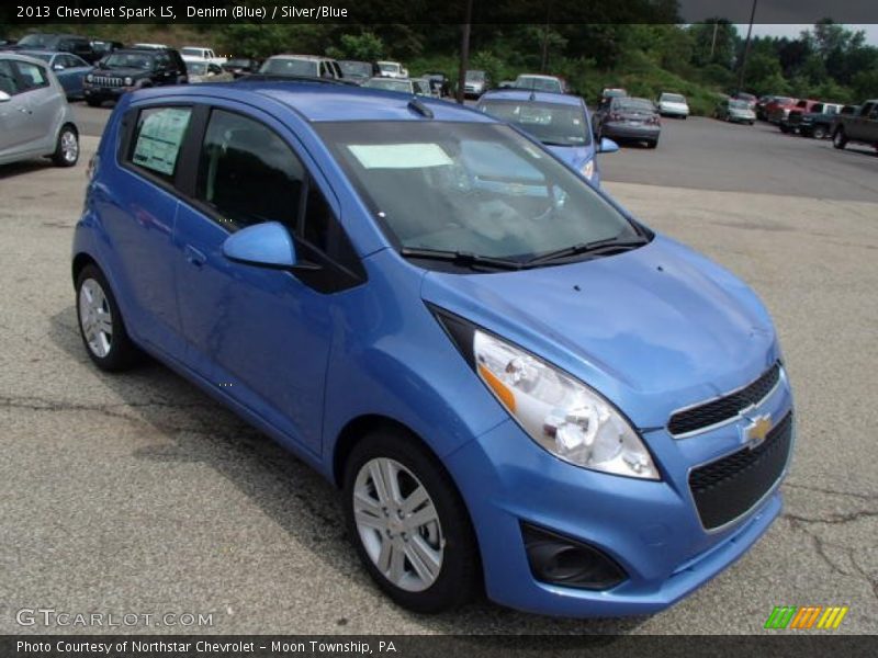Denim (Blue) / Silver/Blue 2013 Chevrolet Spark LS