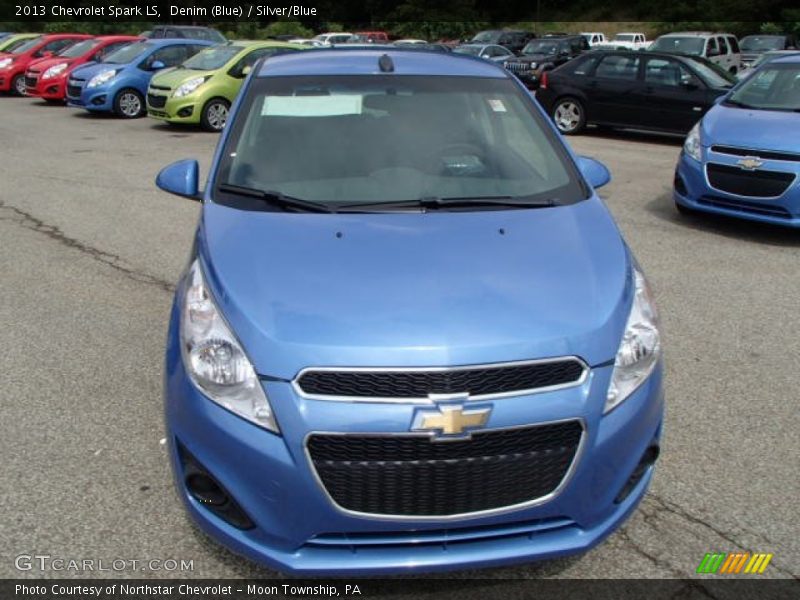 Denim (Blue) / Silver/Blue 2013 Chevrolet Spark LS
