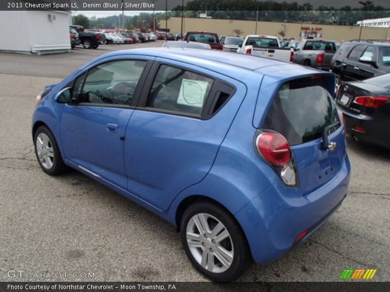 Denim (Blue) / Silver/Blue 2013 Chevrolet Spark LS