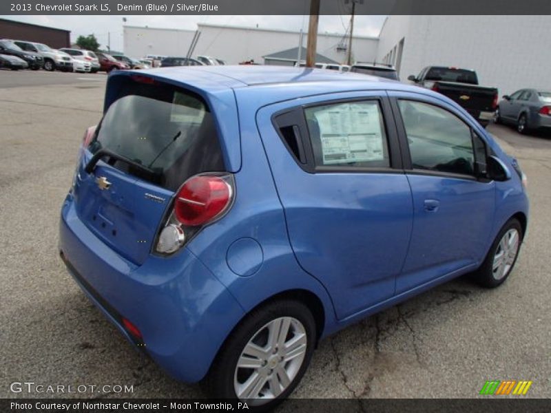 Denim (Blue) / Silver/Blue 2013 Chevrolet Spark LS