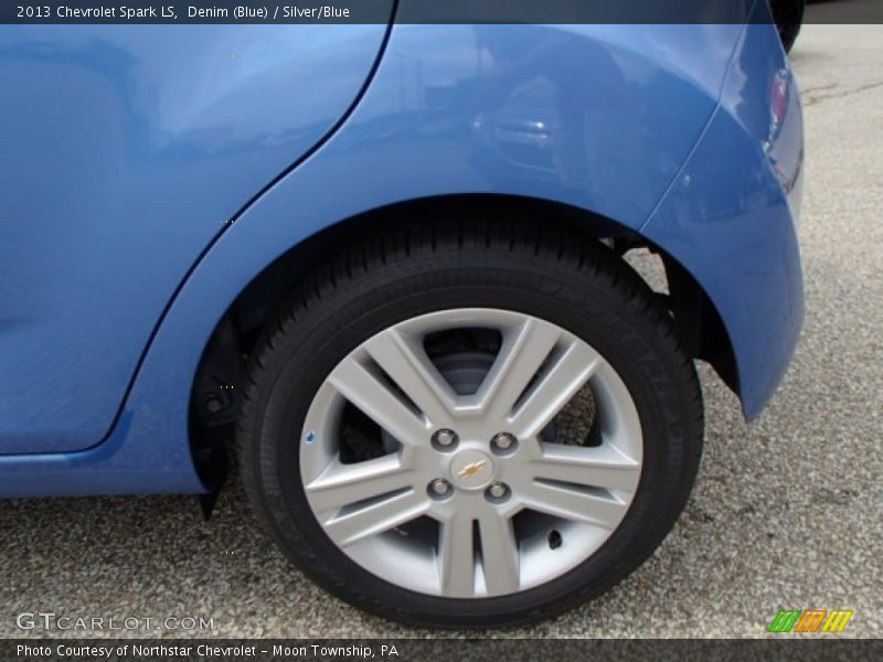 Denim (Blue) / Silver/Blue 2013 Chevrolet Spark LS