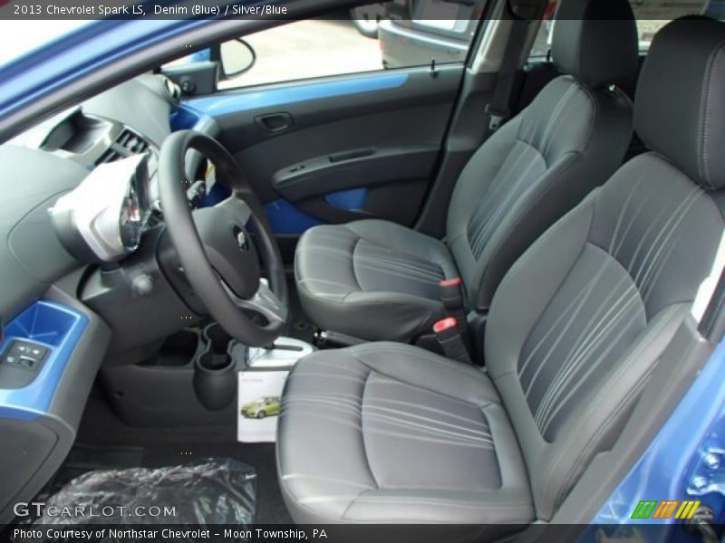 Denim (Blue) / Silver/Blue 2013 Chevrolet Spark LS