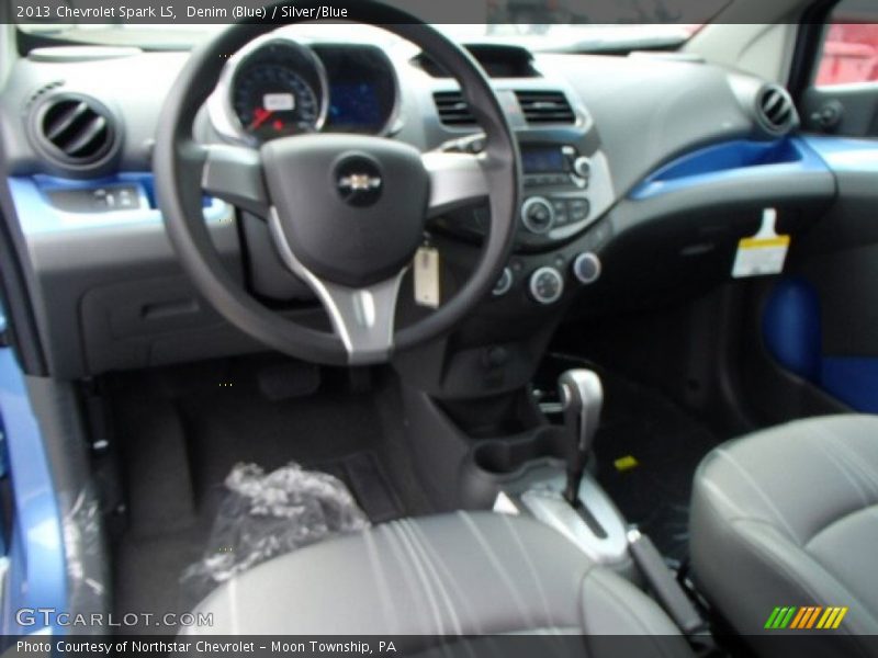 Denim (Blue) / Silver/Blue 2013 Chevrolet Spark LS