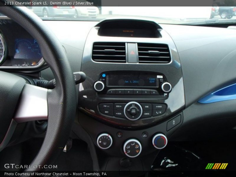 Denim (Blue) / Silver/Blue 2013 Chevrolet Spark LS