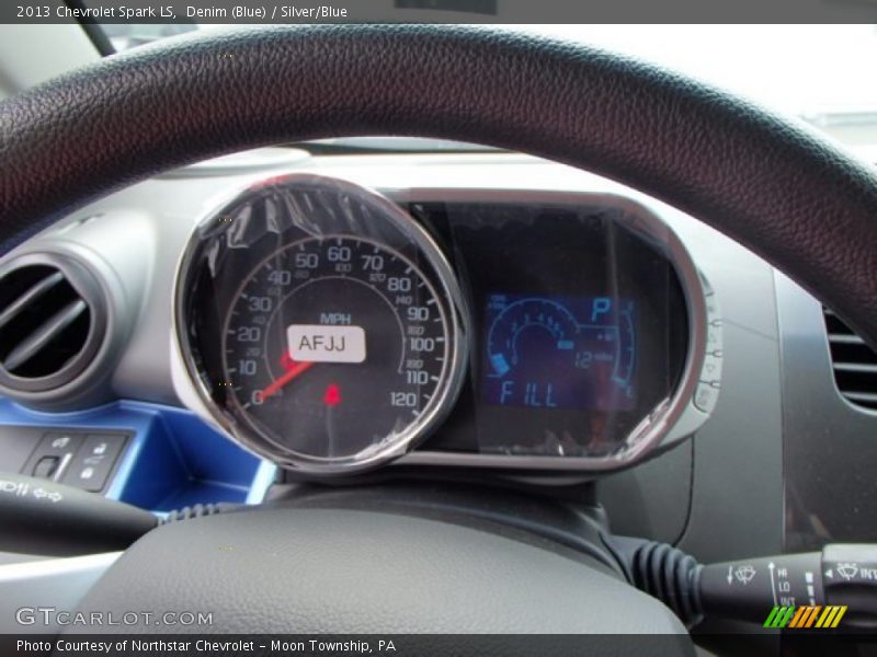 Denim (Blue) / Silver/Blue 2013 Chevrolet Spark LS