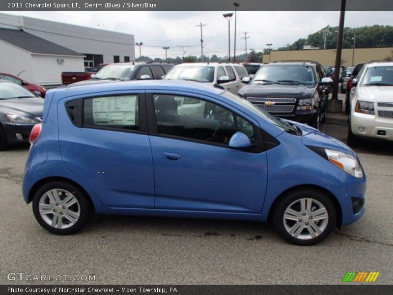 Denim (Blue) / Silver/Blue 2013 Chevrolet Spark LT