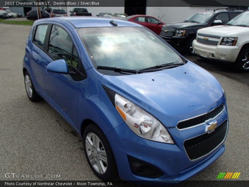 Denim (Blue) / Silver/Blue 2013 Chevrolet Spark LT