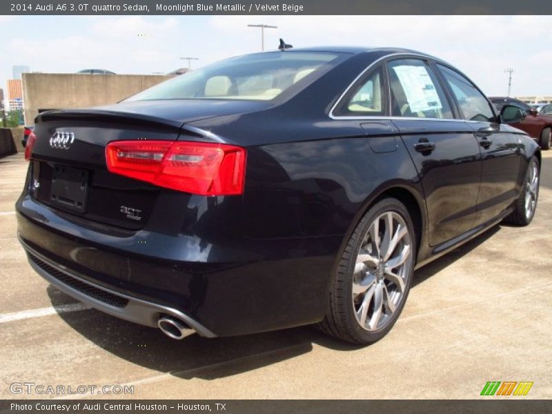 Moonlight Blue Metallic / Velvet Beige 2014 Audi A6 3.0T quattro Sedan