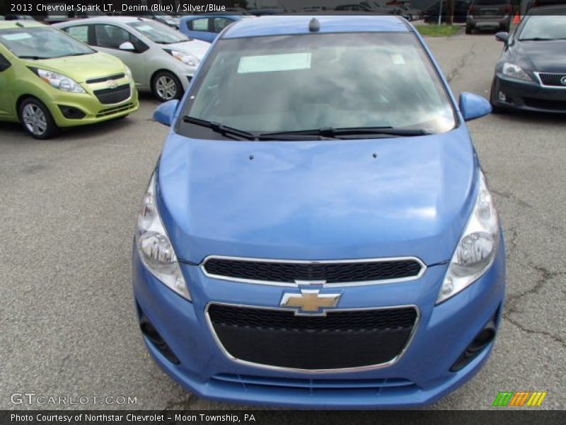 Denim (Blue) / Silver/Blue 2013 Chevrolet Spark LT